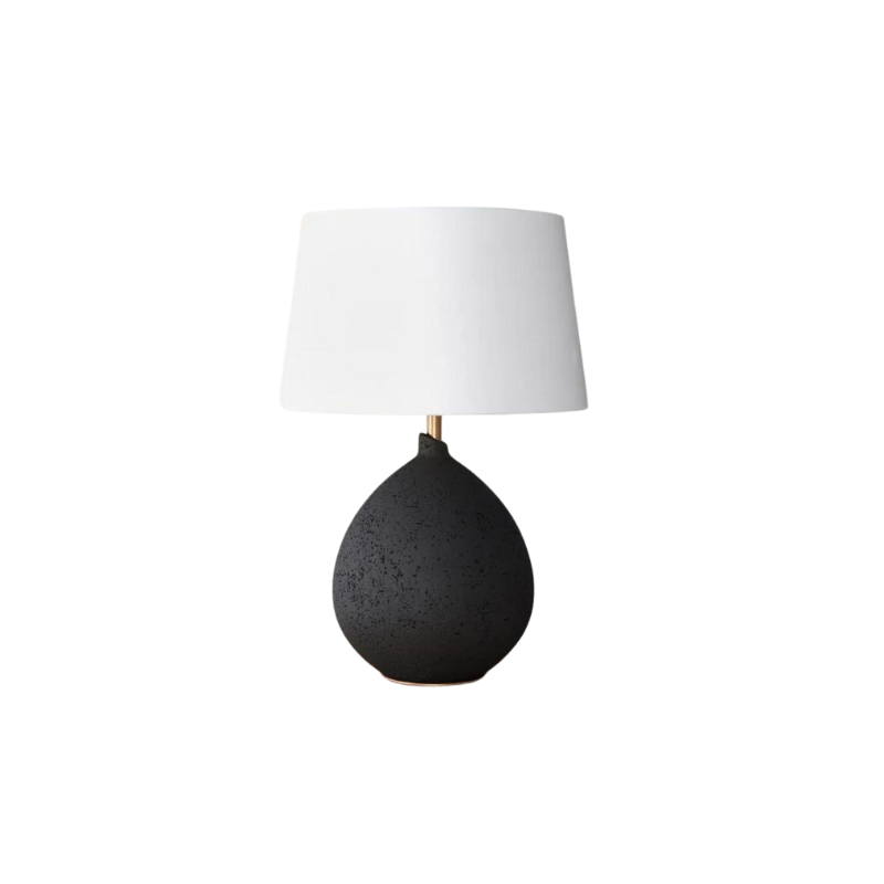Black Ceramic Lamp - Nicole Arruda