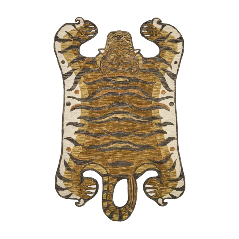 this is an image of a tiger rug