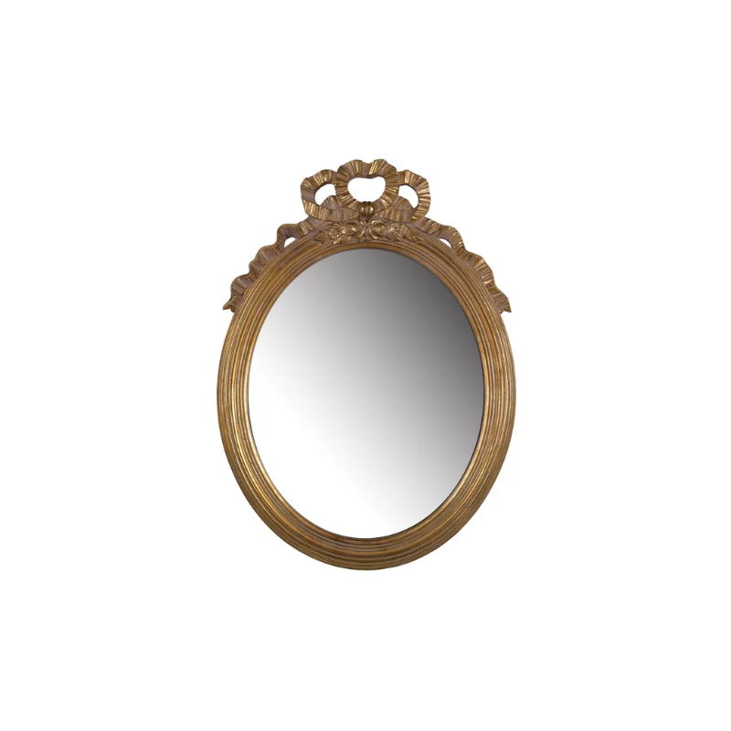 this is an image of a guilded mirror