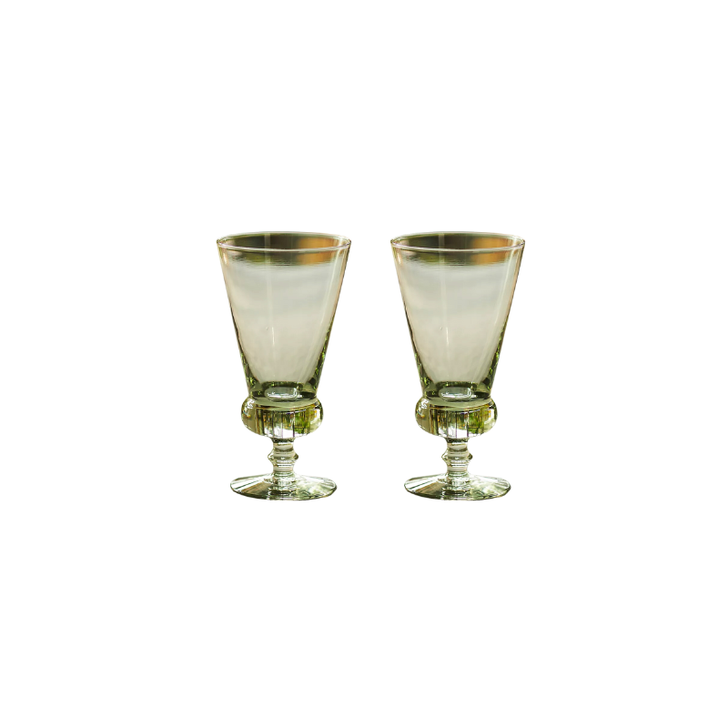 this is an image of green glassware