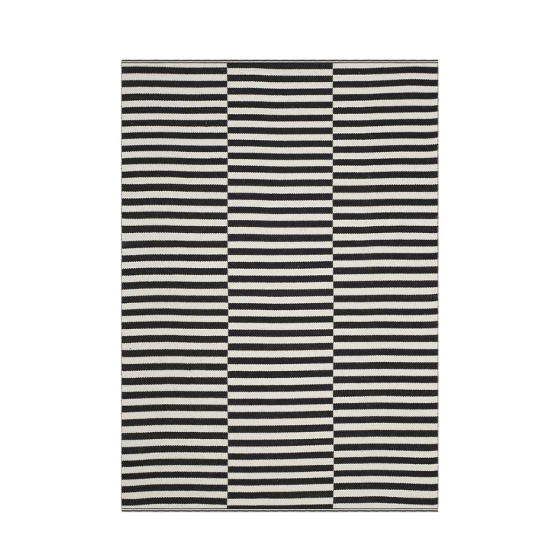 this is an image of a striped rug