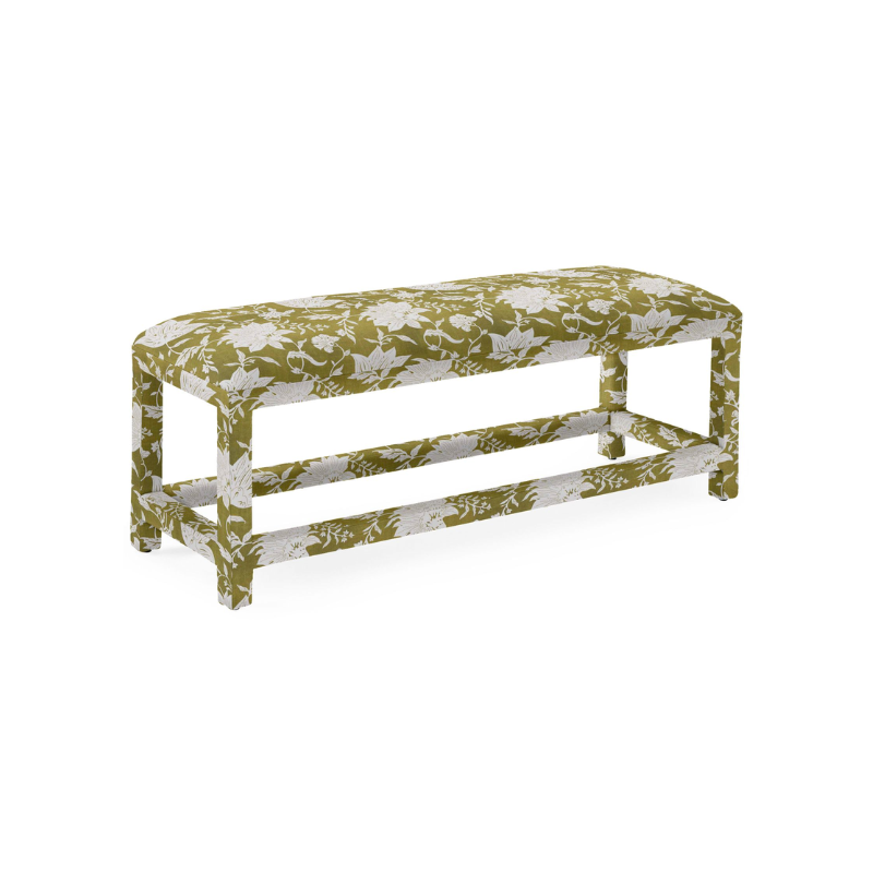 this is an image of a floral bench